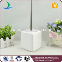 white bathroom accessory ceramic toilet brush holder for family
